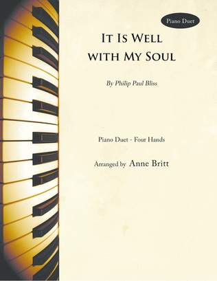 Book cover for It Is Well with My Soul (piano duet)