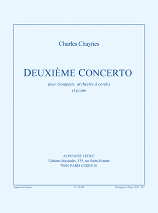 Concerto N02 (trompette/orchestre A Cordes/piano)/tptte Et Pno