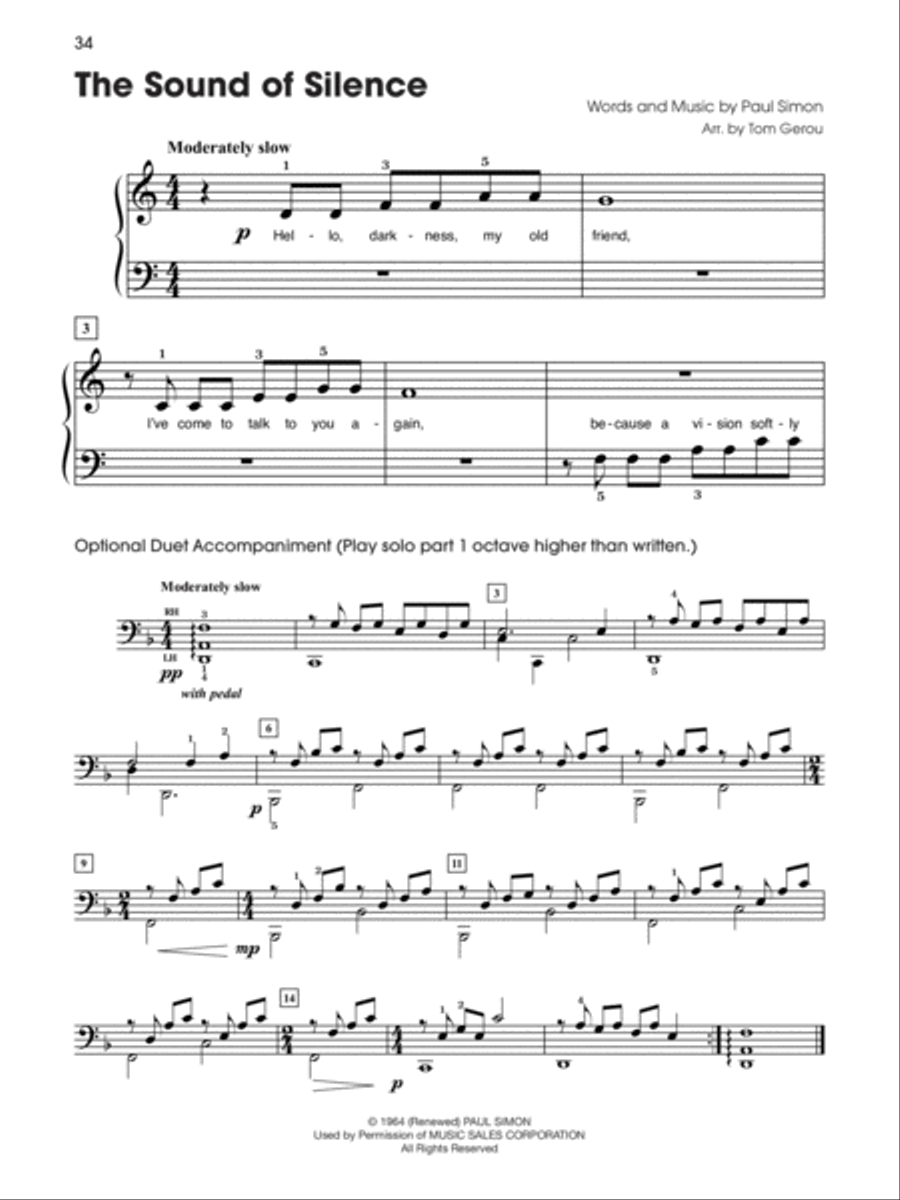 5 Finger Groovy Songs Easy Piano scores gallery preview page 10
