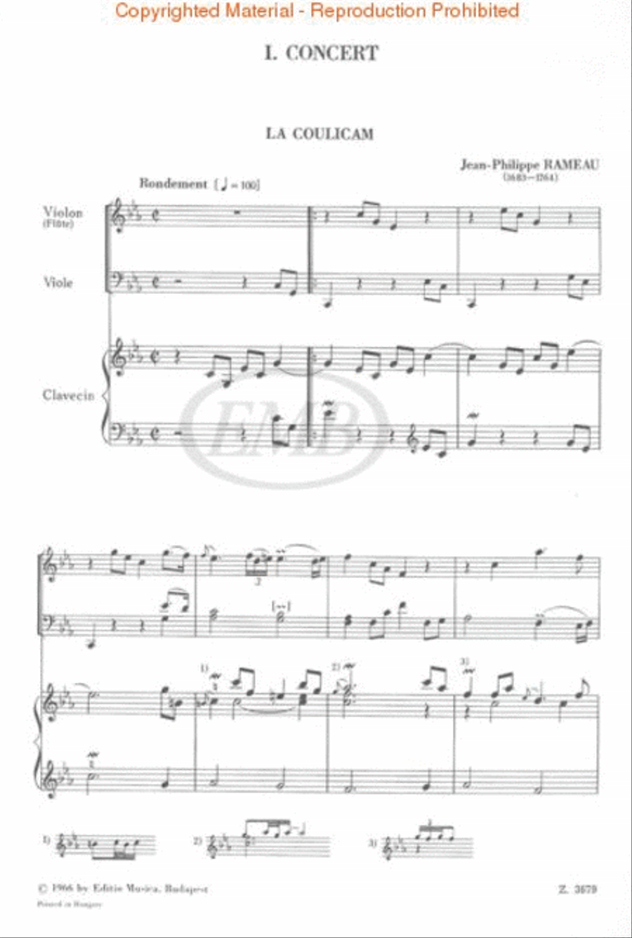 Pieces De Clavecin en Concerts - Volume 1 String Orchestra scores gallery preview page 2