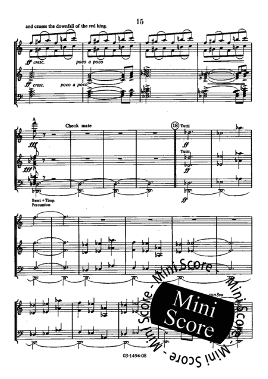 A Game of Chess Concert Band scores gallery preview page 21