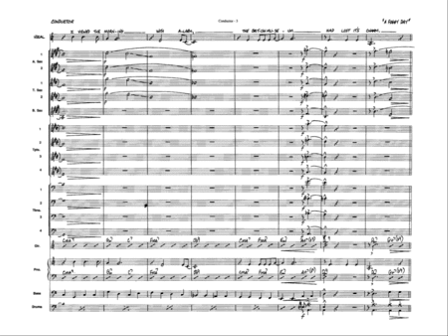 A Foggy Day: Score A Foggy Day: Score Jazz Ensemble scores gallery preview page 4
