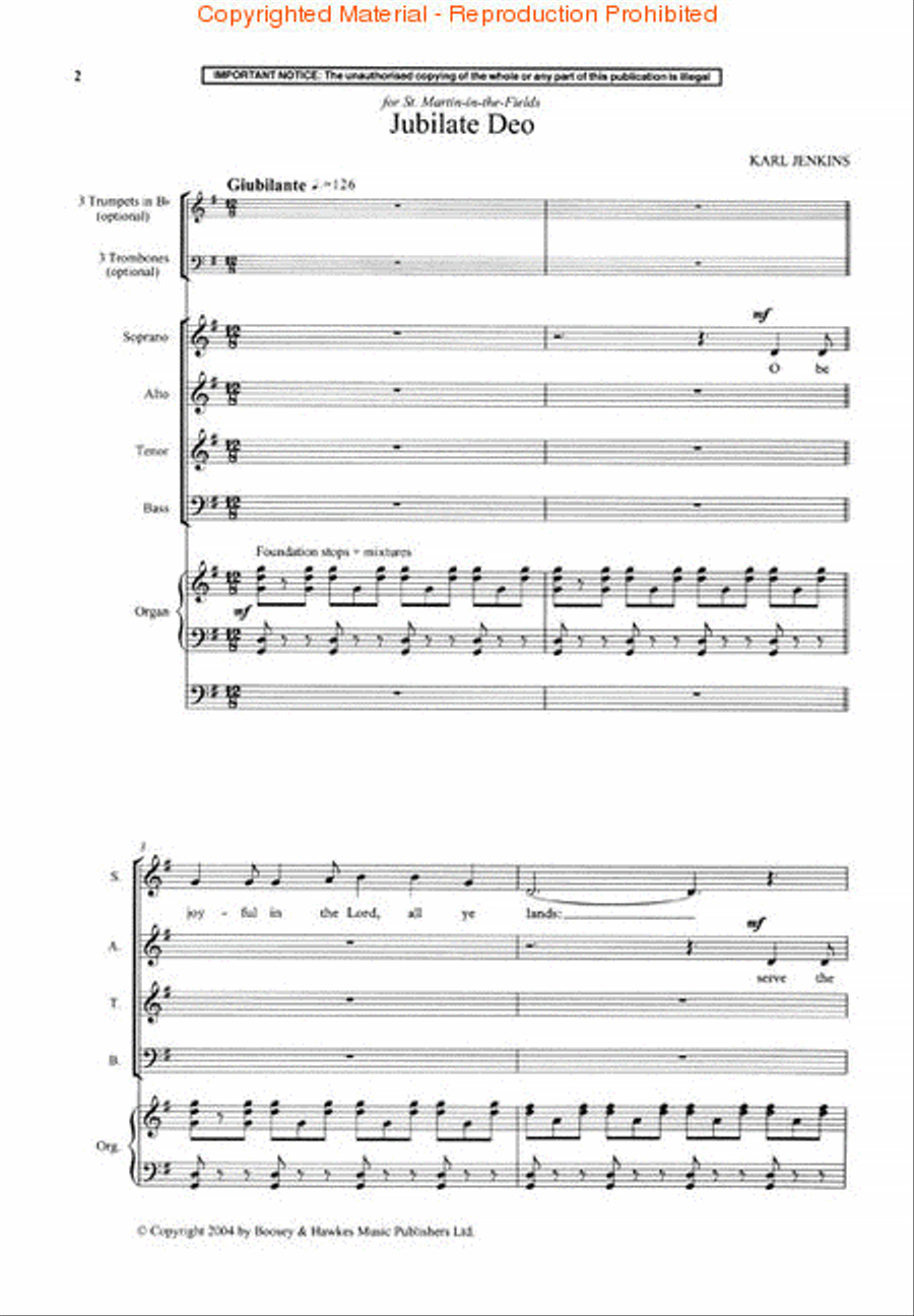 Jubilate Deo Jubilate Deo Choir scores gallery preview page 2