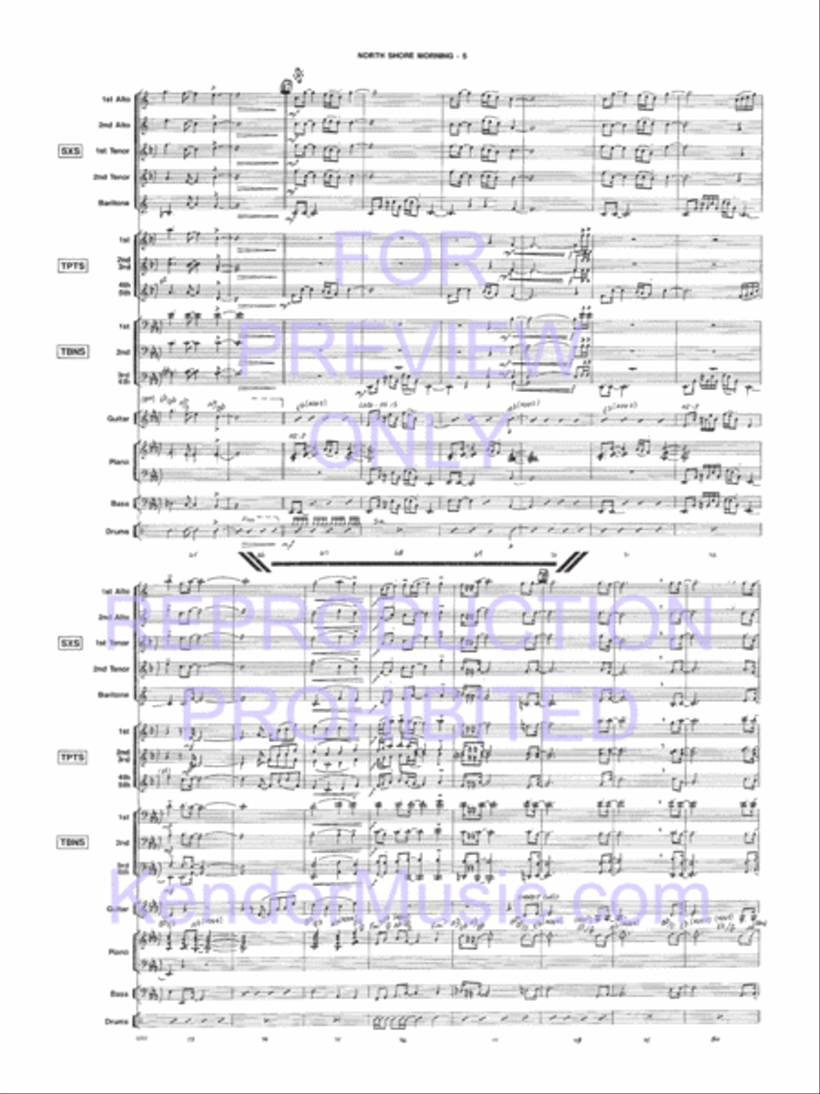 North Shore Morning Jazz Ensemble scores gallery preview page 6