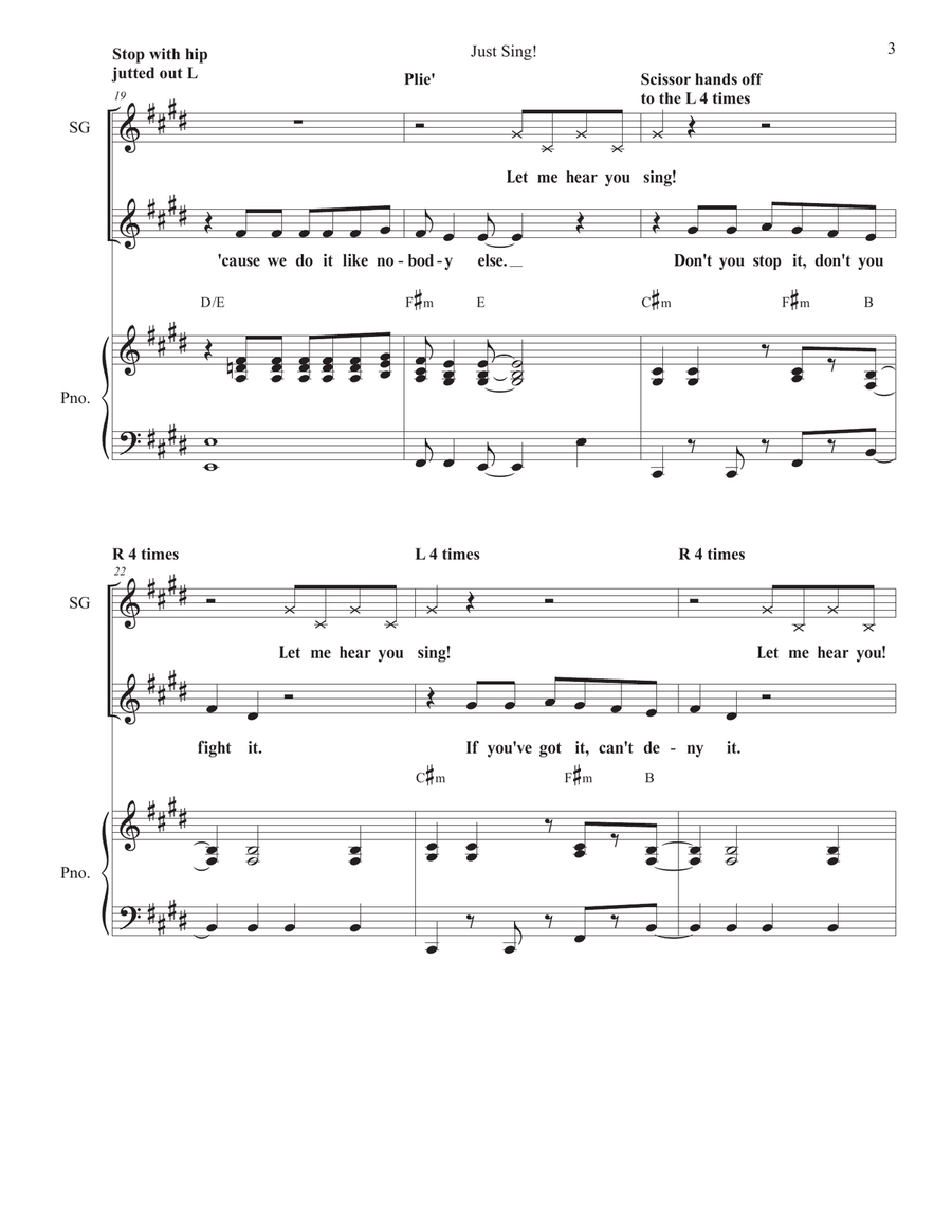 Just Sing Unison Choir scores gallery preview page 3