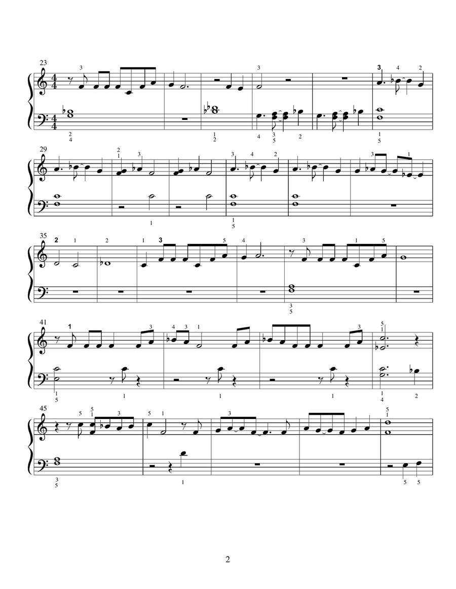Do You Want To Build A Snowman? (Broadway Version) Piano Solo scores gallery preview page 2