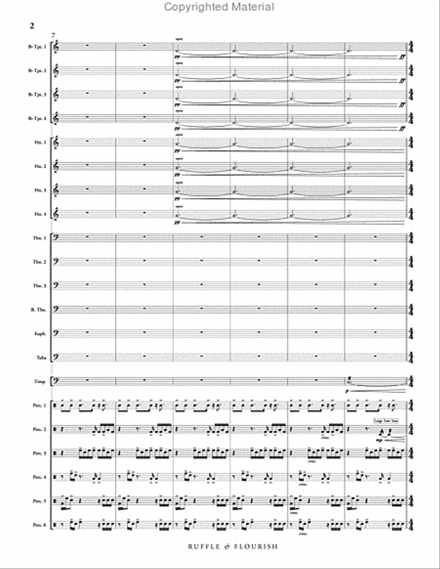 Ruffle and Flourish Percussion Ensemble scores gallery preview page 3