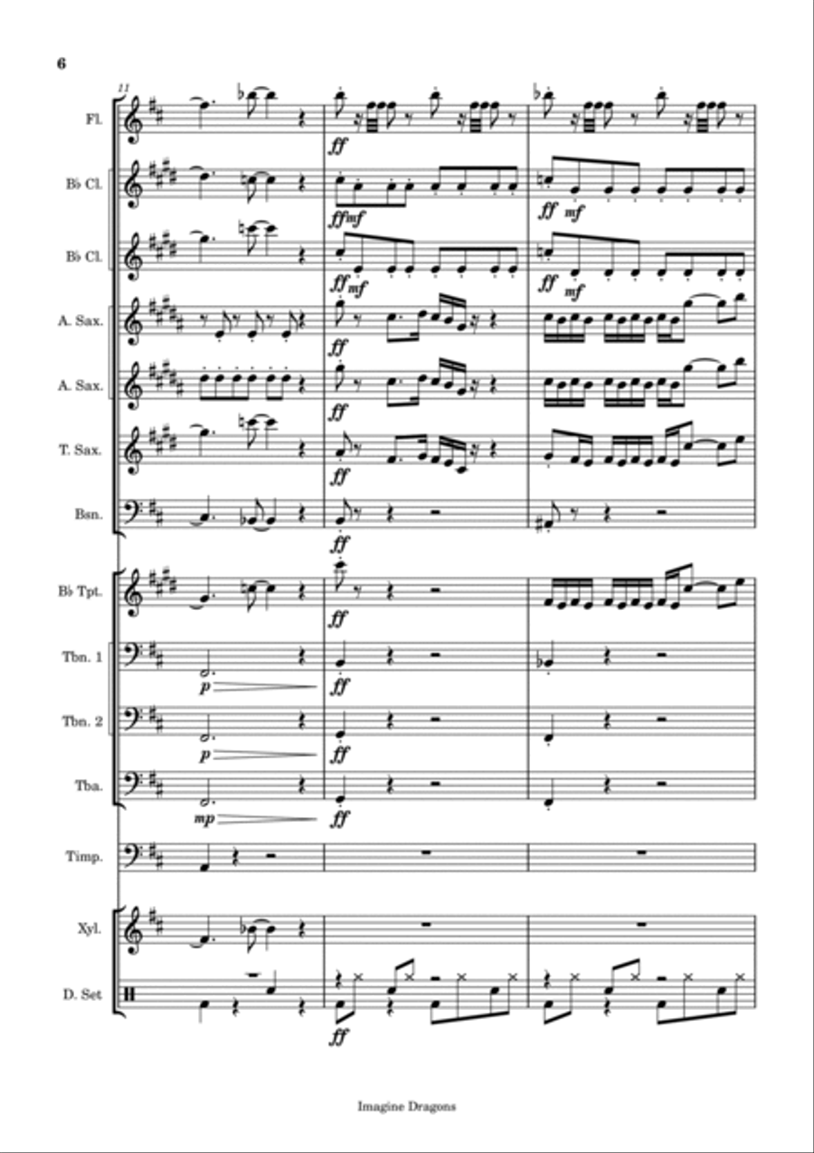 Enemy Concert Band scores gallery preview page 6