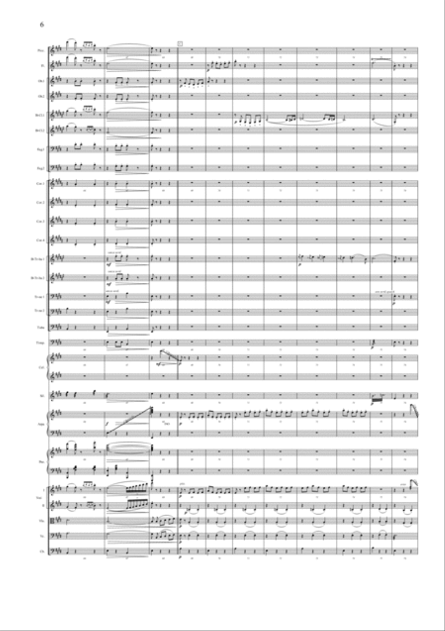 Italian Waltz for Piano and Symphony Orchestra Full Orchestra scores gallery preview page 6