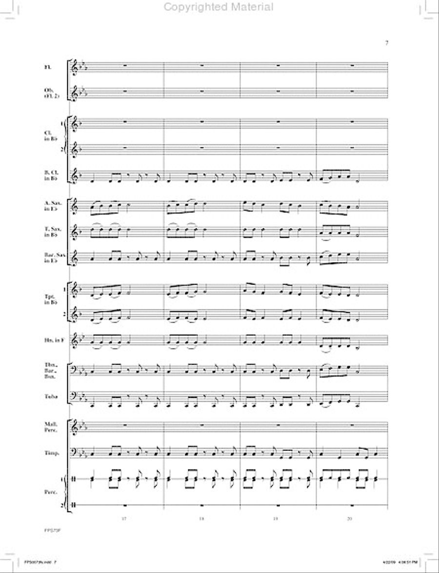 Zenobia The Warrior Queen Concert Band scores gallery preview page 8