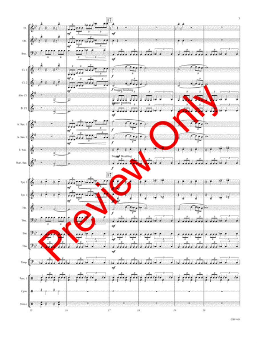 SPQR (Senatus Populusque Romanus ) Concert Band scores gallery preview page 6