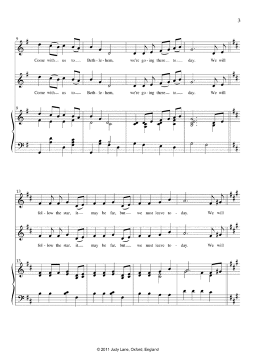 The Christmas Journey - A Christmas musical presentation for Elementary Schools 2-Part scores gallery preview page 4