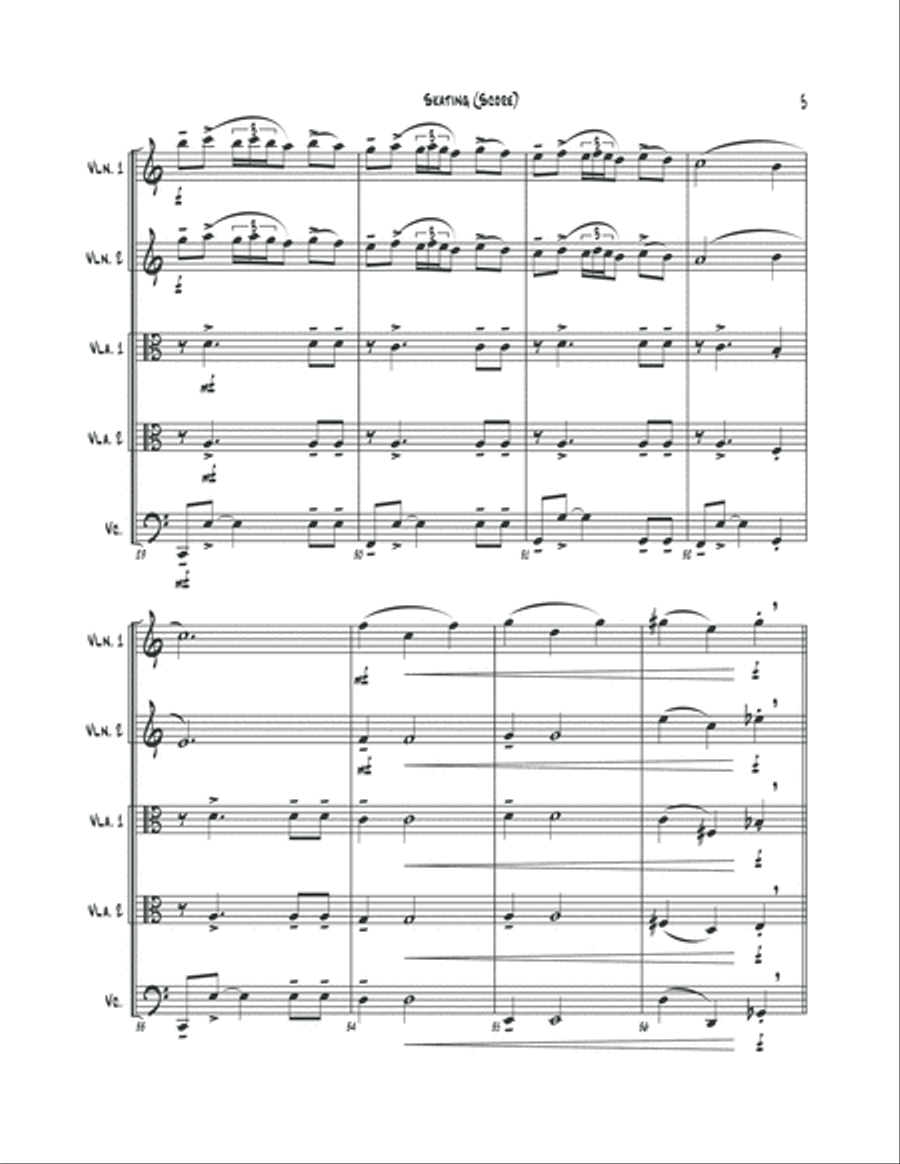 Skating String Trio scores gallery preview page 6
