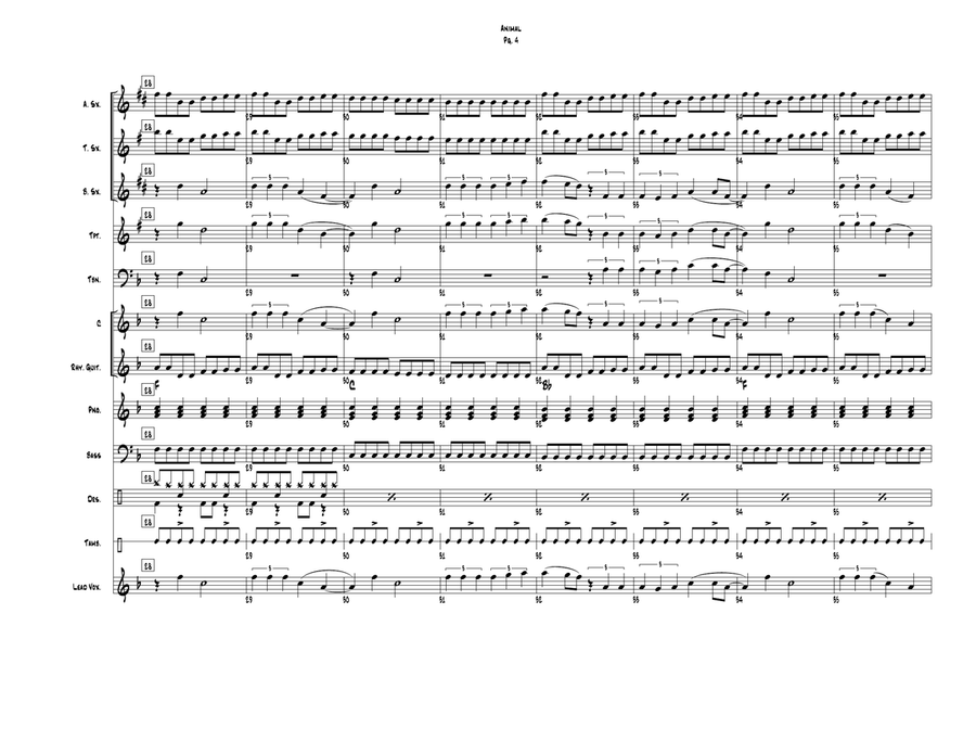 Animal Large Ensemble scores gallery preview page 4