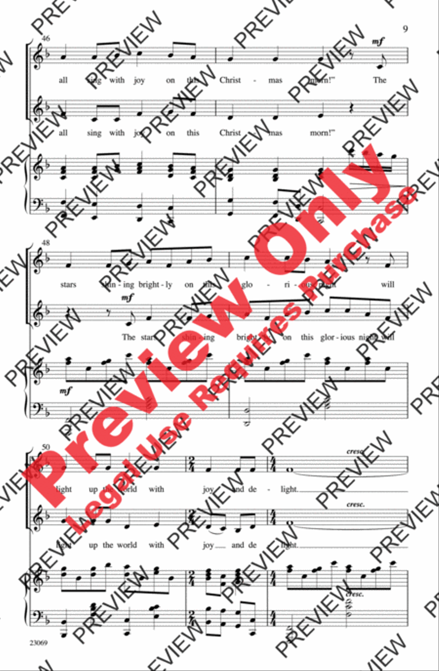 Simple Joy (Simple Gifts / Joy to the World) 2-Part scores gallery preview page 8