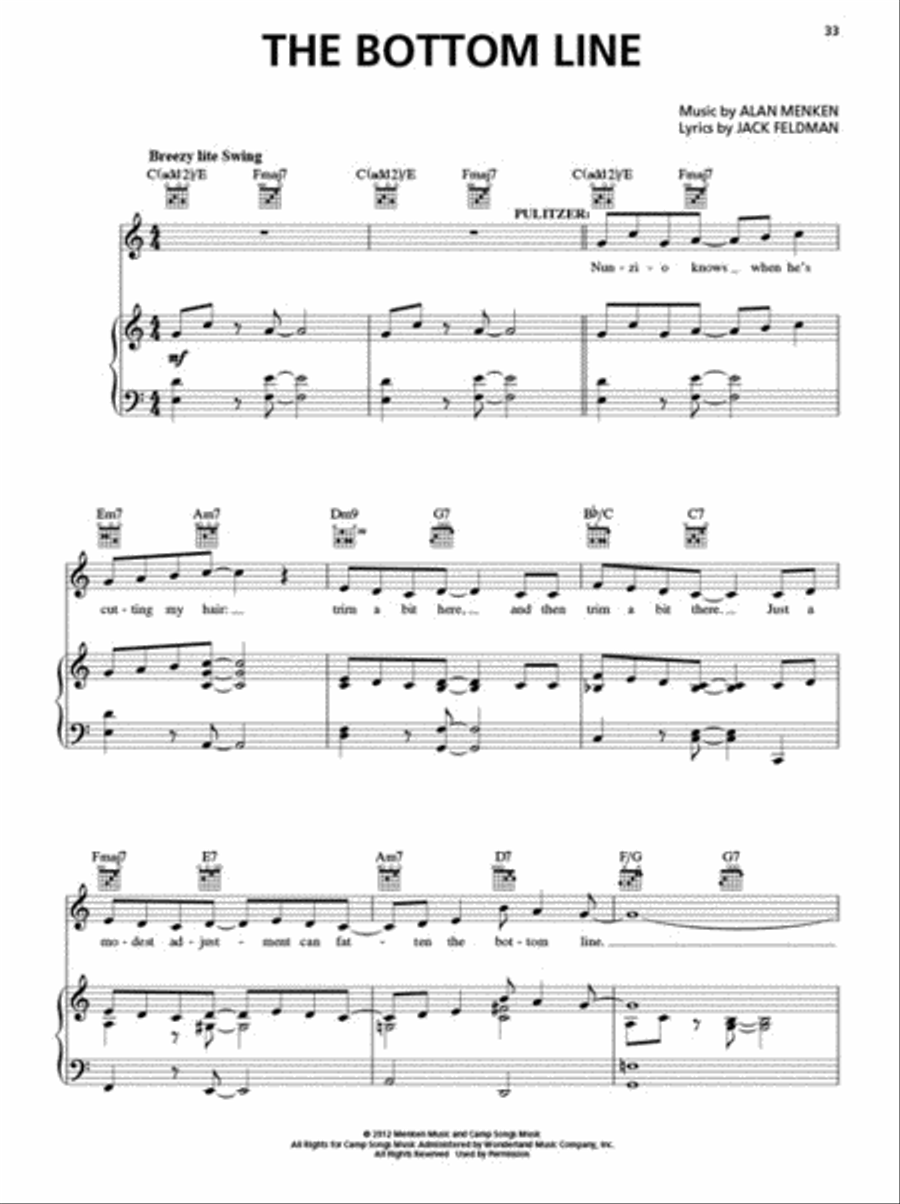 Newsies Piano, Vocal, Guitar scores gallery preview page 5