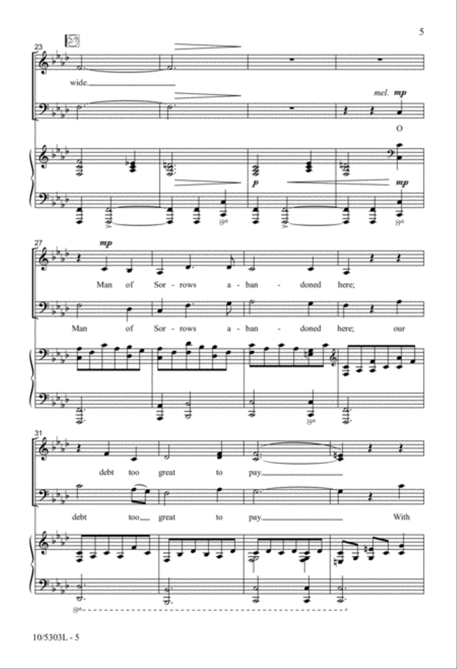 When Hope Fell Silent When Hope Fell Silent 4-Part scores gallery preview page 4