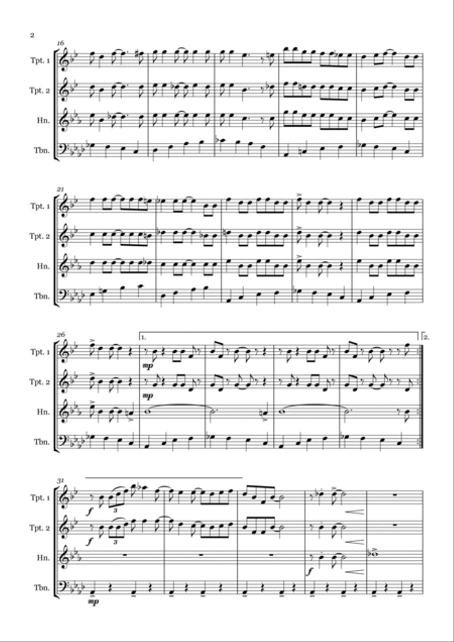 Candyman Brass Quartet scores gallery preview page 2