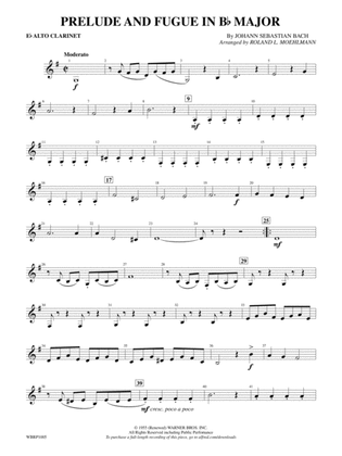 Prelude and Fugue in B-Flat Major: E-flat Alto Clarinet