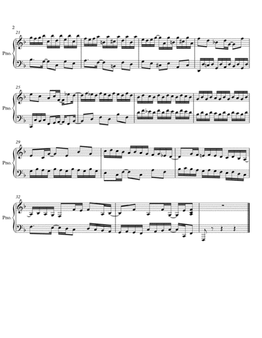 (Syncopated) Bach: Invention no. 8 x 3, op. 59