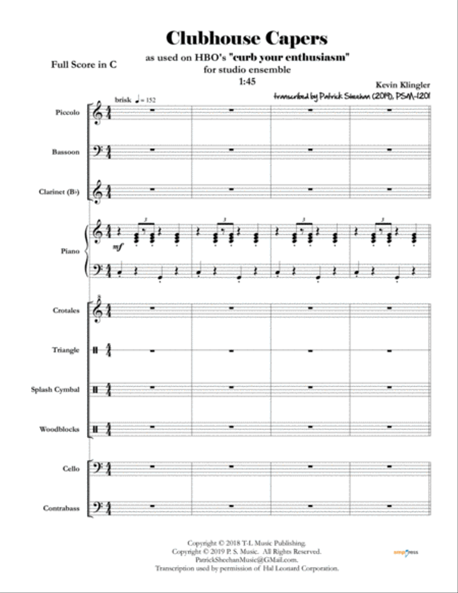 Bang Bang (my Baby Shot Me Down) Small Ensemble scores gallery preview page 1
