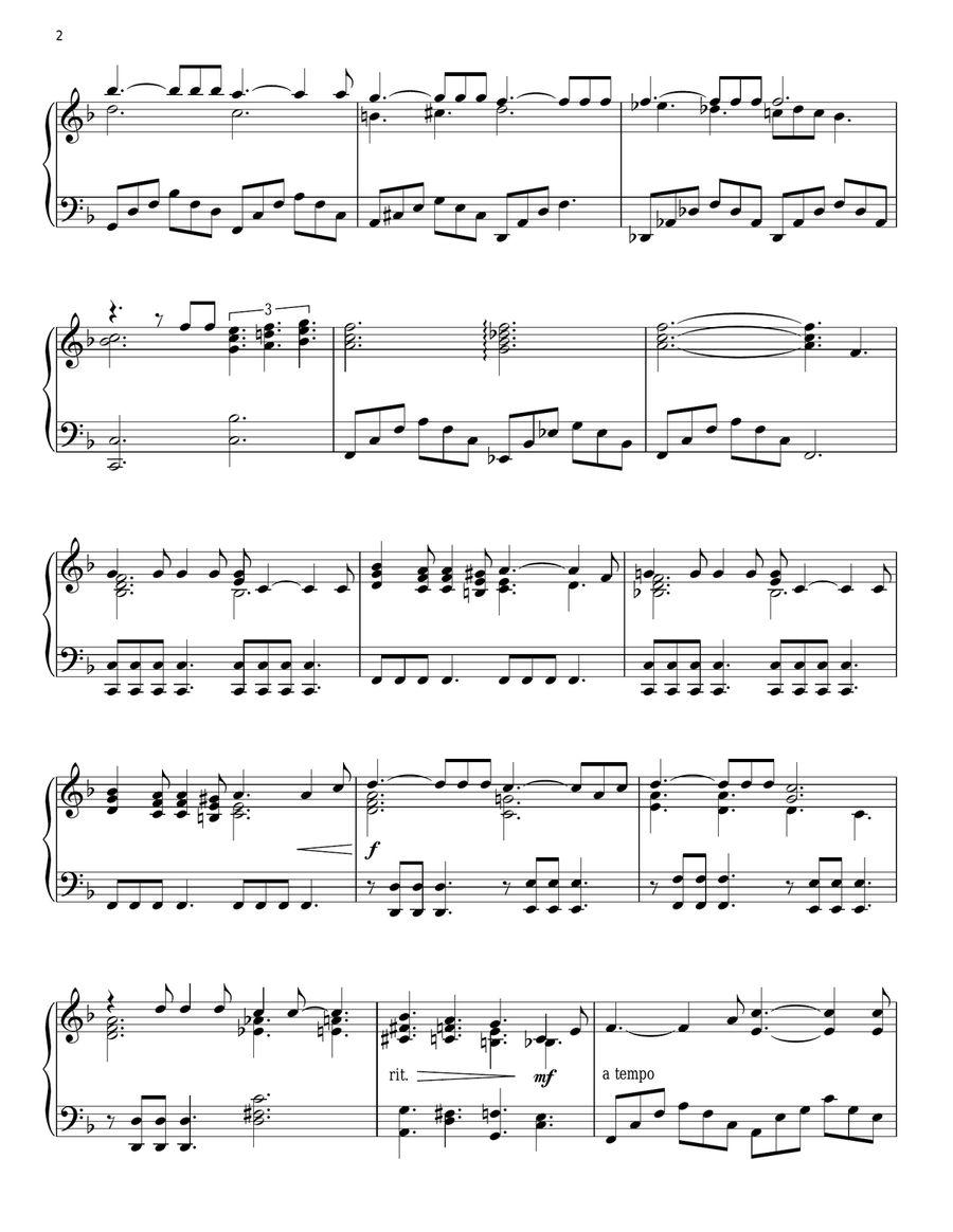What A Wonderful World Piano Solo scores gallery preview page 2