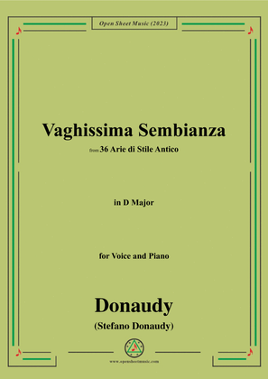 Donaudy-Vaghissima Sembianza,in D Major
