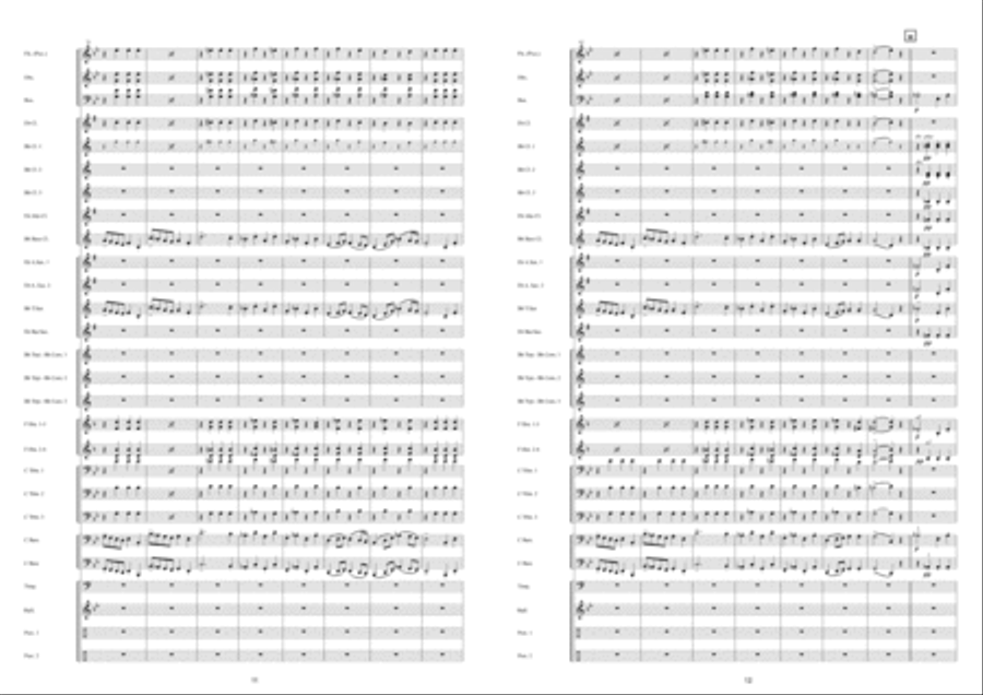 Marche Militaire Française Fanfare Band scores gallery preview page 7