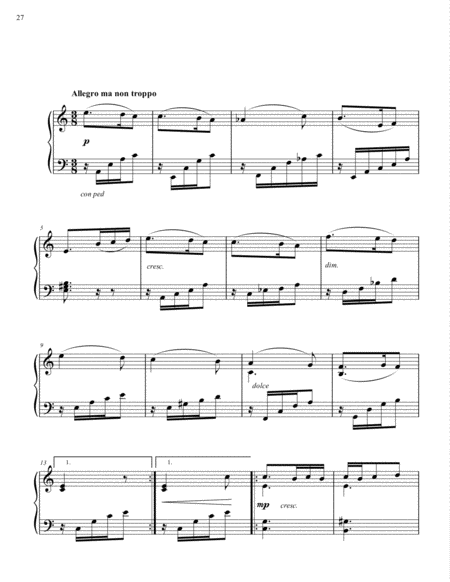 Movement III from Piano Sonata No. 1 in A minor image number null