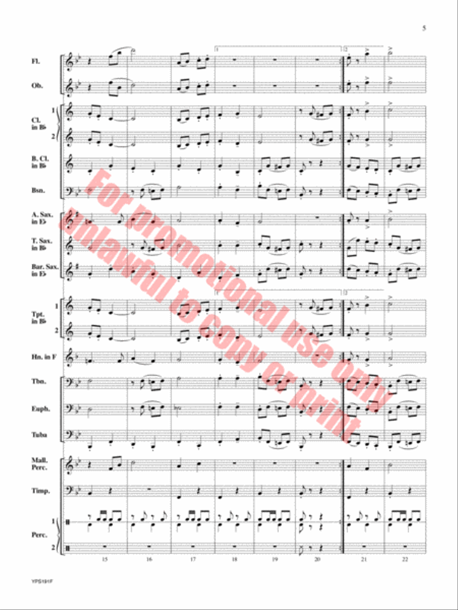 Generosity Concert Band scores gallery preview page 6