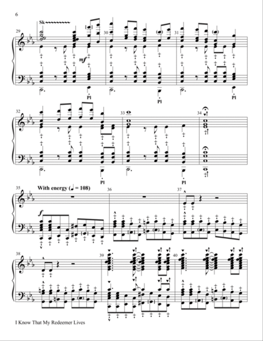 I Know That My Redeemer Lives 5-Octaves scores gallery preview page 6