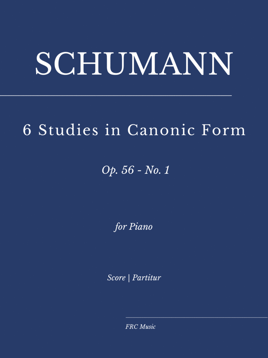 Schumann: 6 Studies in Canonic Form, Op. 56 - No. 1, as played by Víkingur Ólafsson image number null