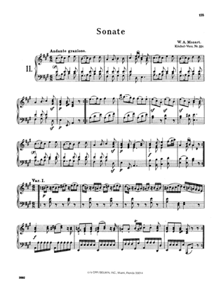 Mozart: Piano Sonata No. 11 in A Major