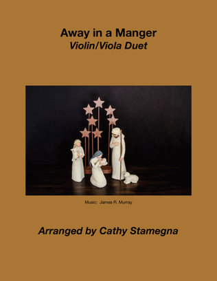 Book cover for Away in a Manger (Violin/Viola Duet)