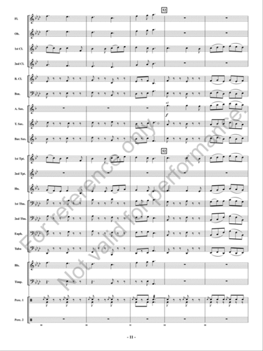 Festival of Carols in 6/8 Time Concert Band scores gallery preview page 12