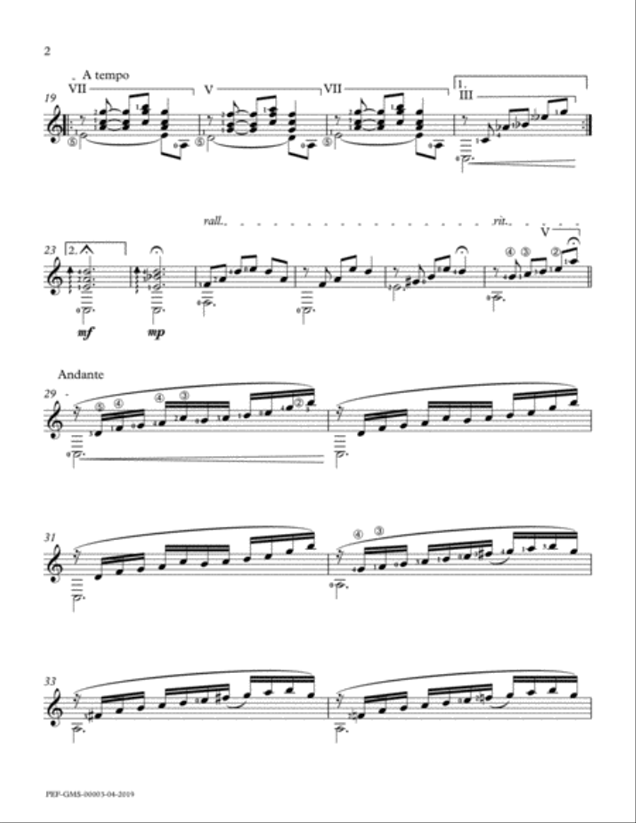 Landscape III - New Edition Classical Guitar scores gallery preview page 3
