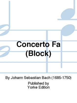 Concerto Fa (Block)