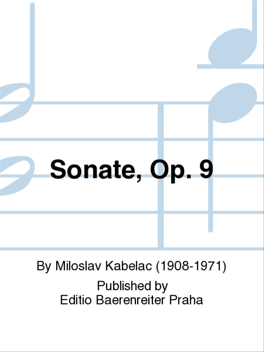 Sonate für Violoncello und Klavier, op. 9