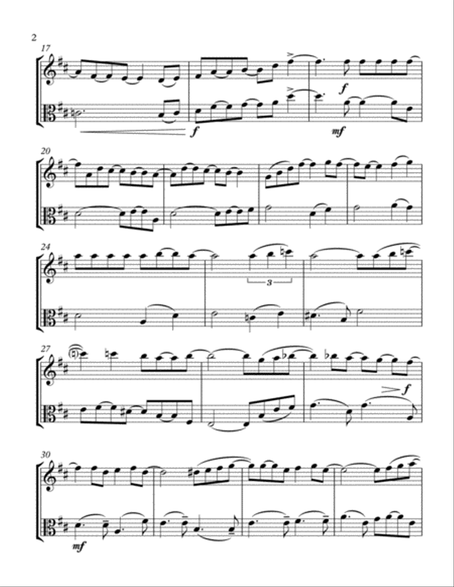 How Deep Is Your Love from the Motion Picture SATURDAY NIGHT FEVER String Duet scores gallery preview page 2
