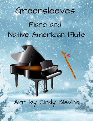 Book cover for Greensleeves, for Piano and Native American Flute
