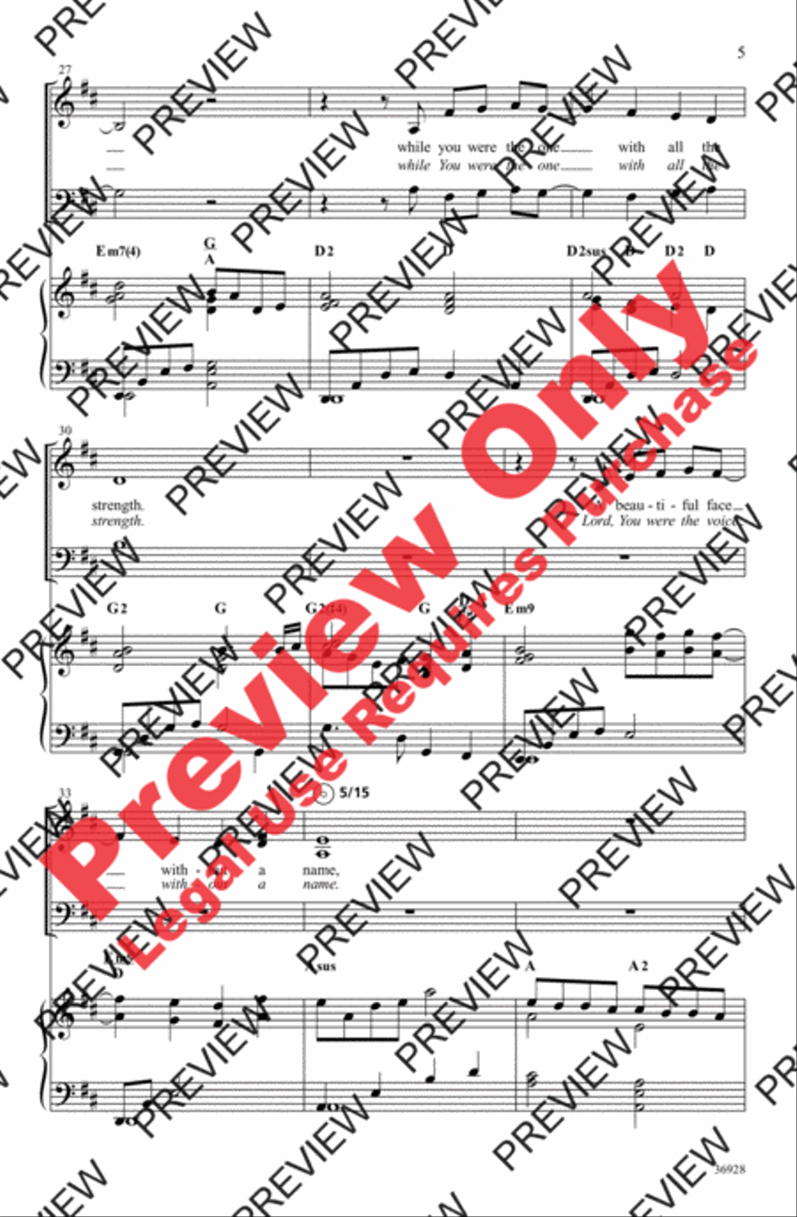 The Wind Beneath My Wings 3-Part scores gallery preview page 5