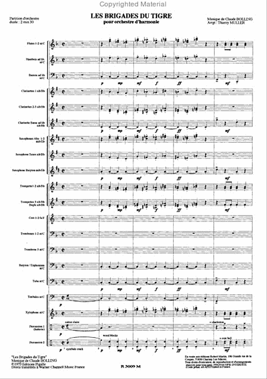 Brigades du Tigre Concert Band scores gallery preview page 2