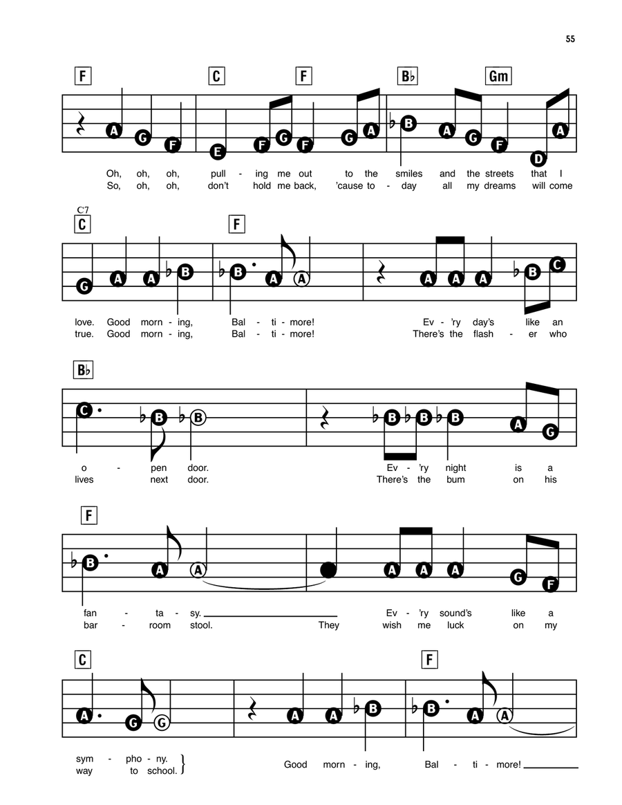 Good Morning Baltimore (from Hairspray) Electronic Keyboard scores gallery preview page 2