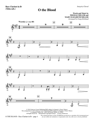 O The Blood - Bass Clarinet (sub. Tuba)
