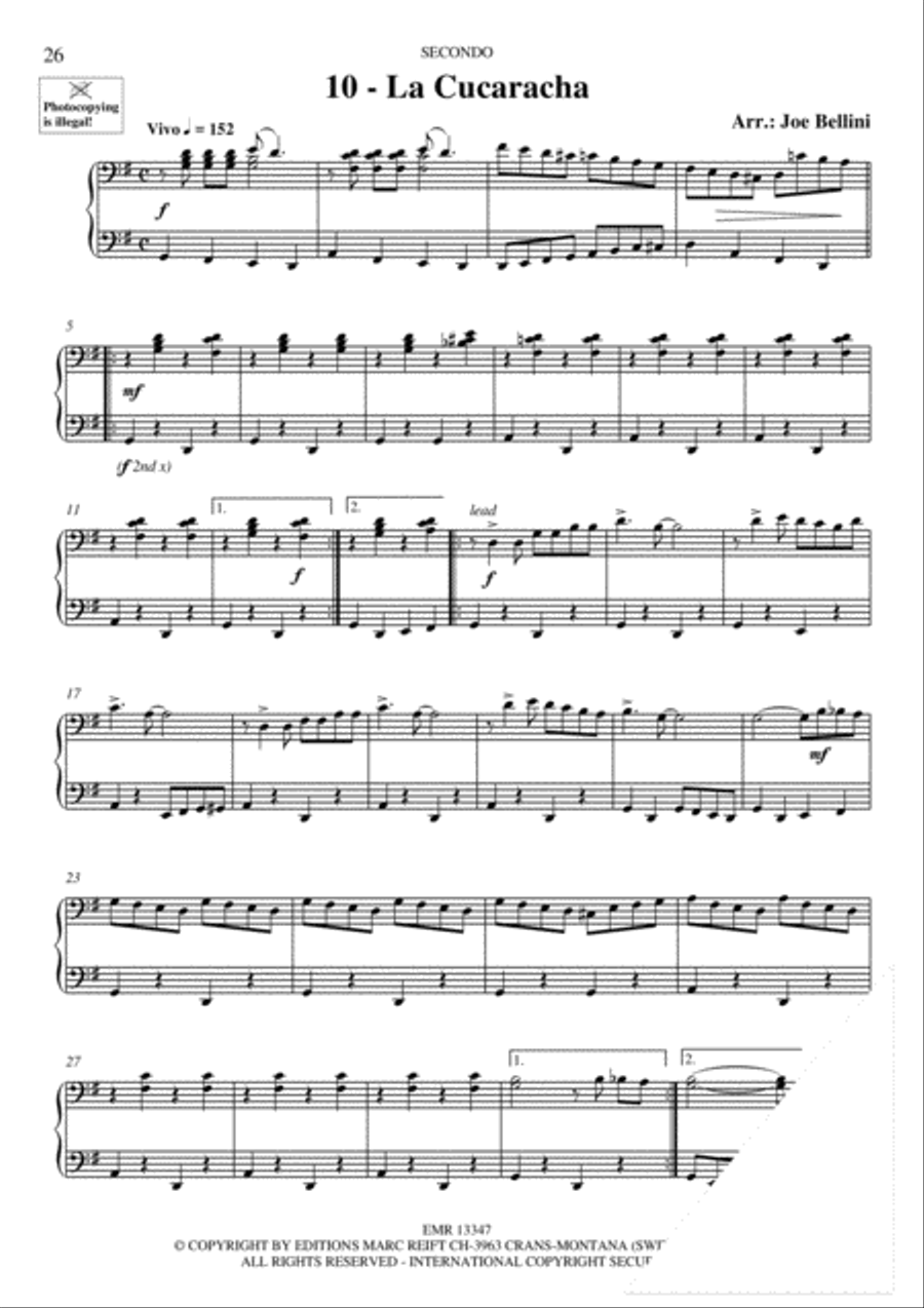 Piano Duets Greatest Hits Volume 2 - Easy Piano Duet scores gallery preview page 12