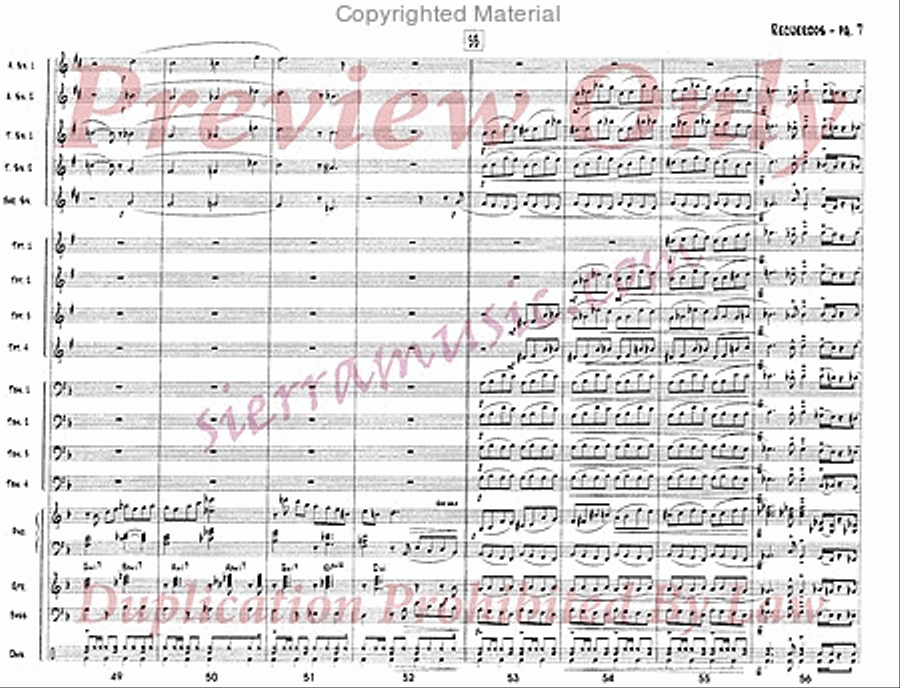 Recuerdos (Edited) Jazz Ensemble scores gallery preview page 8