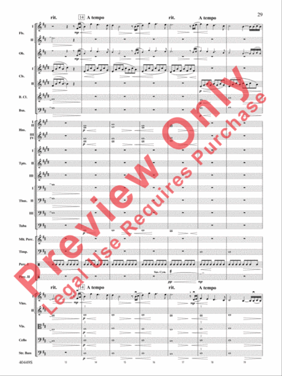 The Hobbit: An Unexpected Journey, Suite from Full Orchestra scores gallery preview page 62
