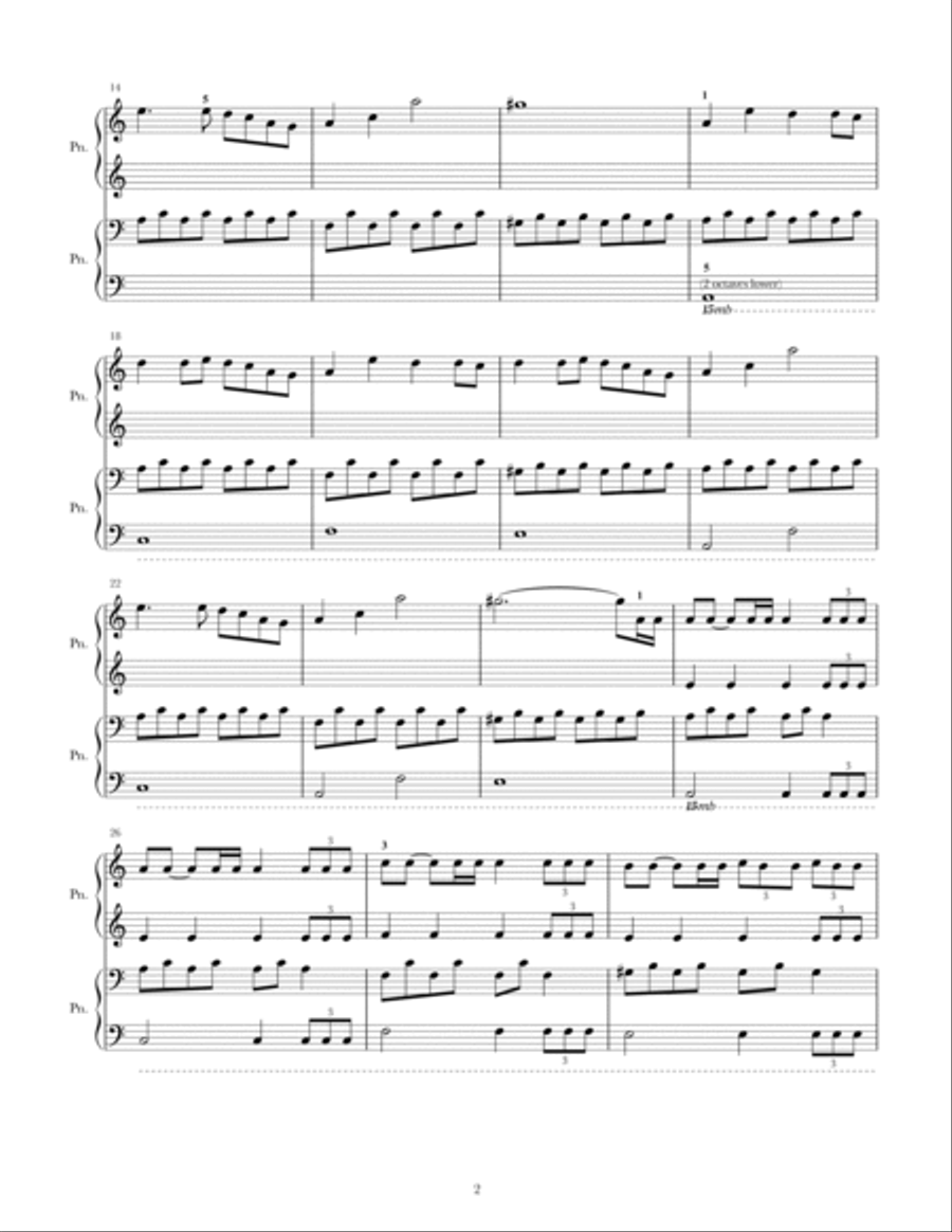 Believer Piano scores gallery preview page 2