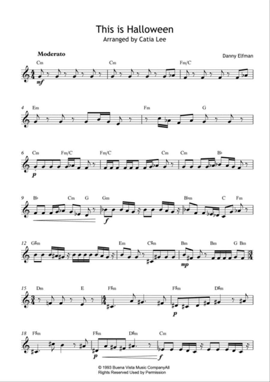This Is Halloween Flute Solo scores gallery preview page 2