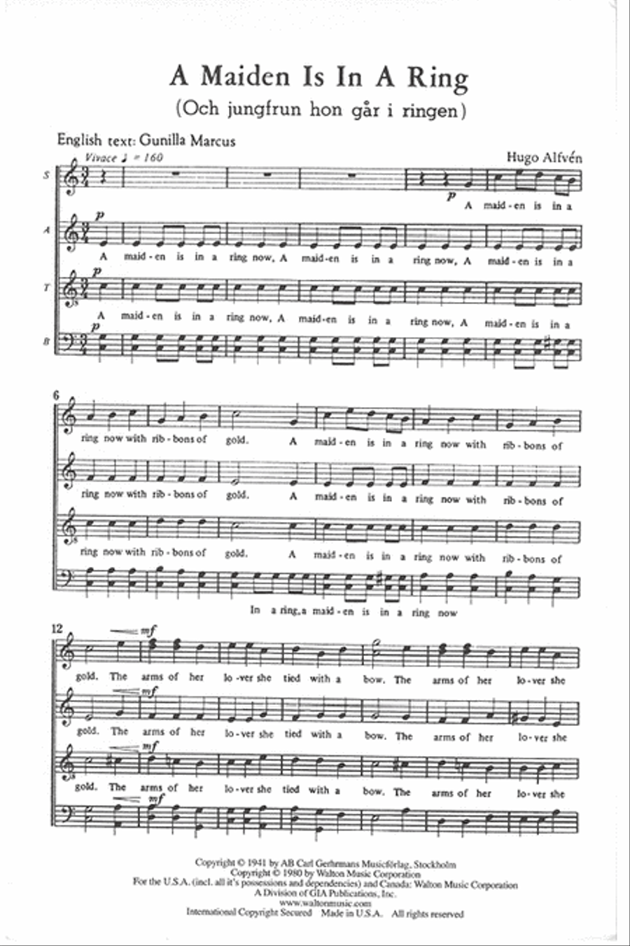 A Maiden Is in a Ring A Maiden Is in a Ring Divisi scores gallery preview page 5